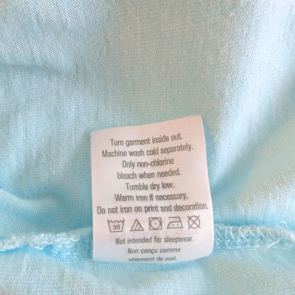 Gymboree Girls Snowboarding Graphic Tee - Blue Cotton SZ S (5-6) - Picture 5 of 6